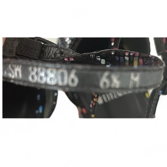 Stuart Weitzman 4” Heels Multicolor Suede Open Toe Iconic Nudist Ankle Strap 6.5 - Picture 7 of 11